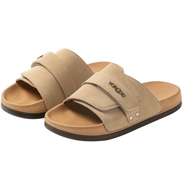 Thick Sole Leather Sandals for Summer